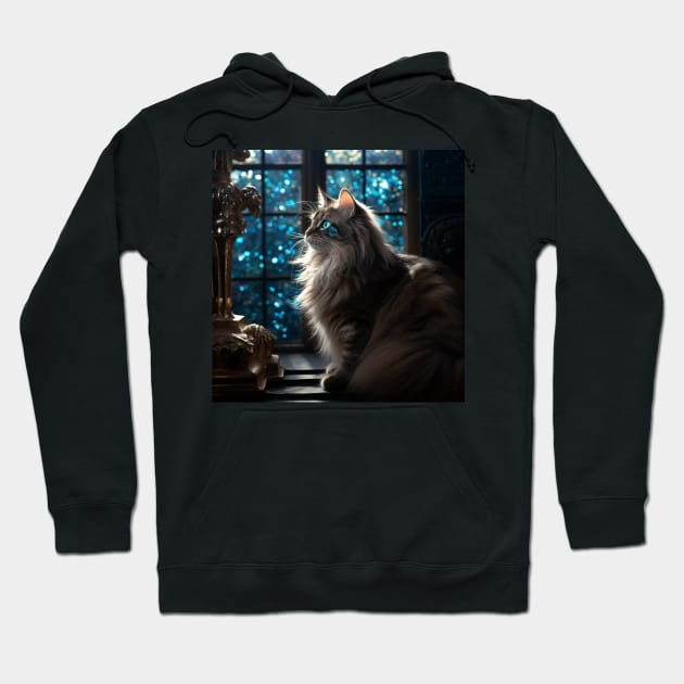 Siberian Cat Beauty Hoodie by Enchanted Reverie